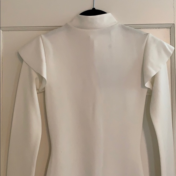 Misguided white bodycon sleeve dress size 0 - Picture 2 of 4